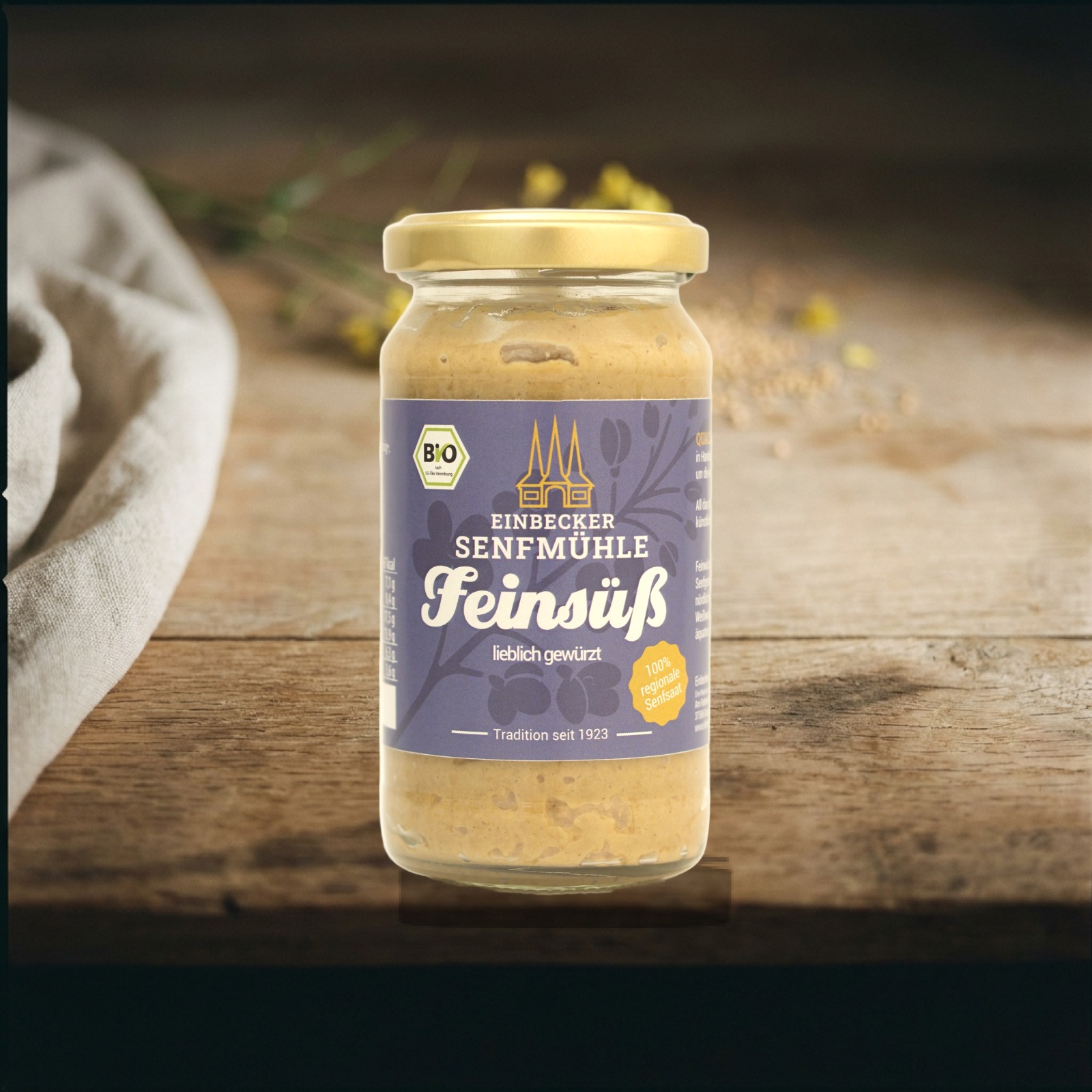 Senf feinsüß, 200g-Glas – Ansicht 2
