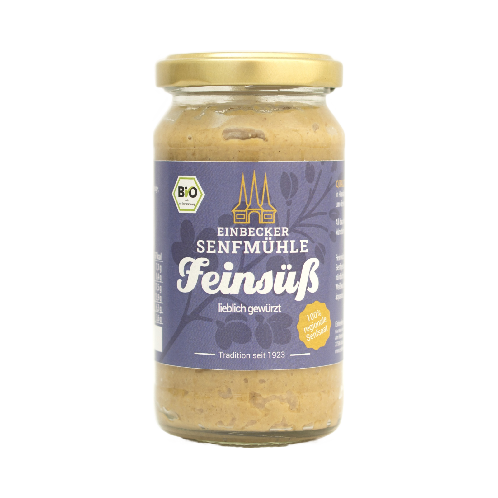Senf feinsüß, 200g-Glas – Ansicht 1