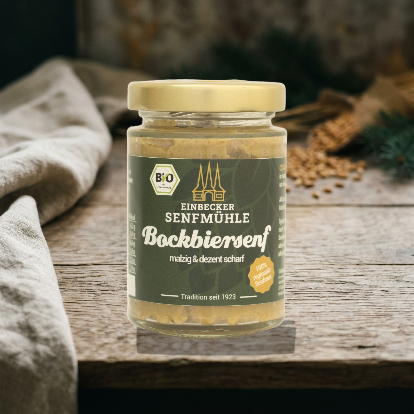 Bockbiersenf 100 g-Glas – Ansicht 2