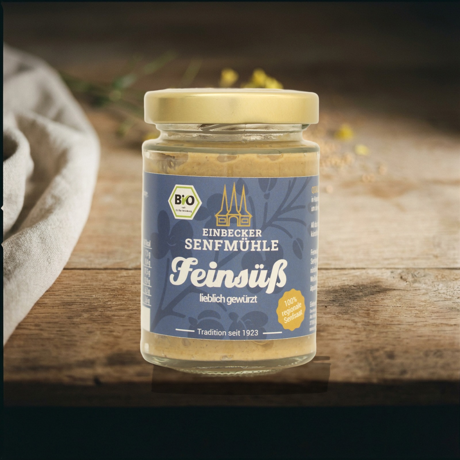 Senf feinsüß, 100g-Glas – Ansicht 2