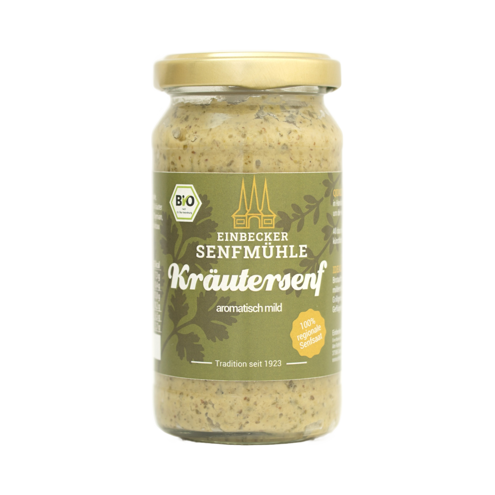 Kräutersenf 200 g-Glas – Ansicht 1