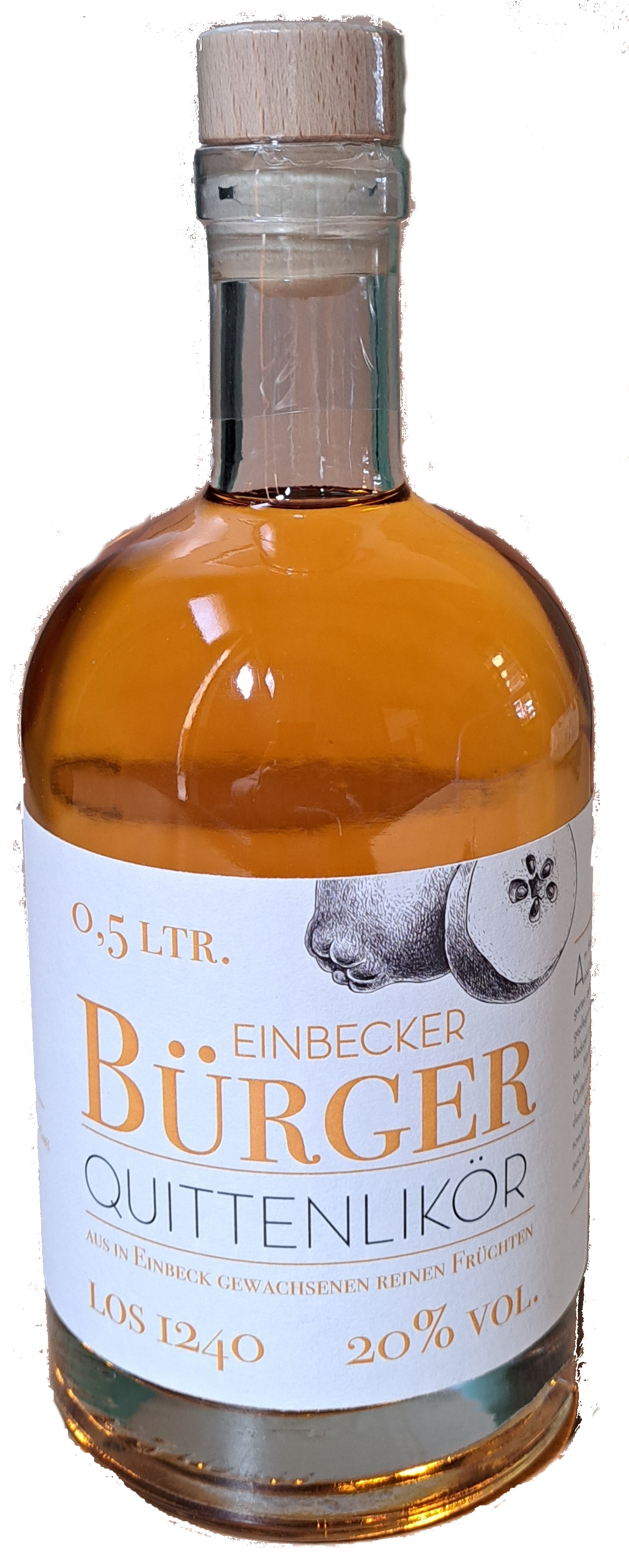 Quittenlikör "Einbecker Bürger" 0,5 l