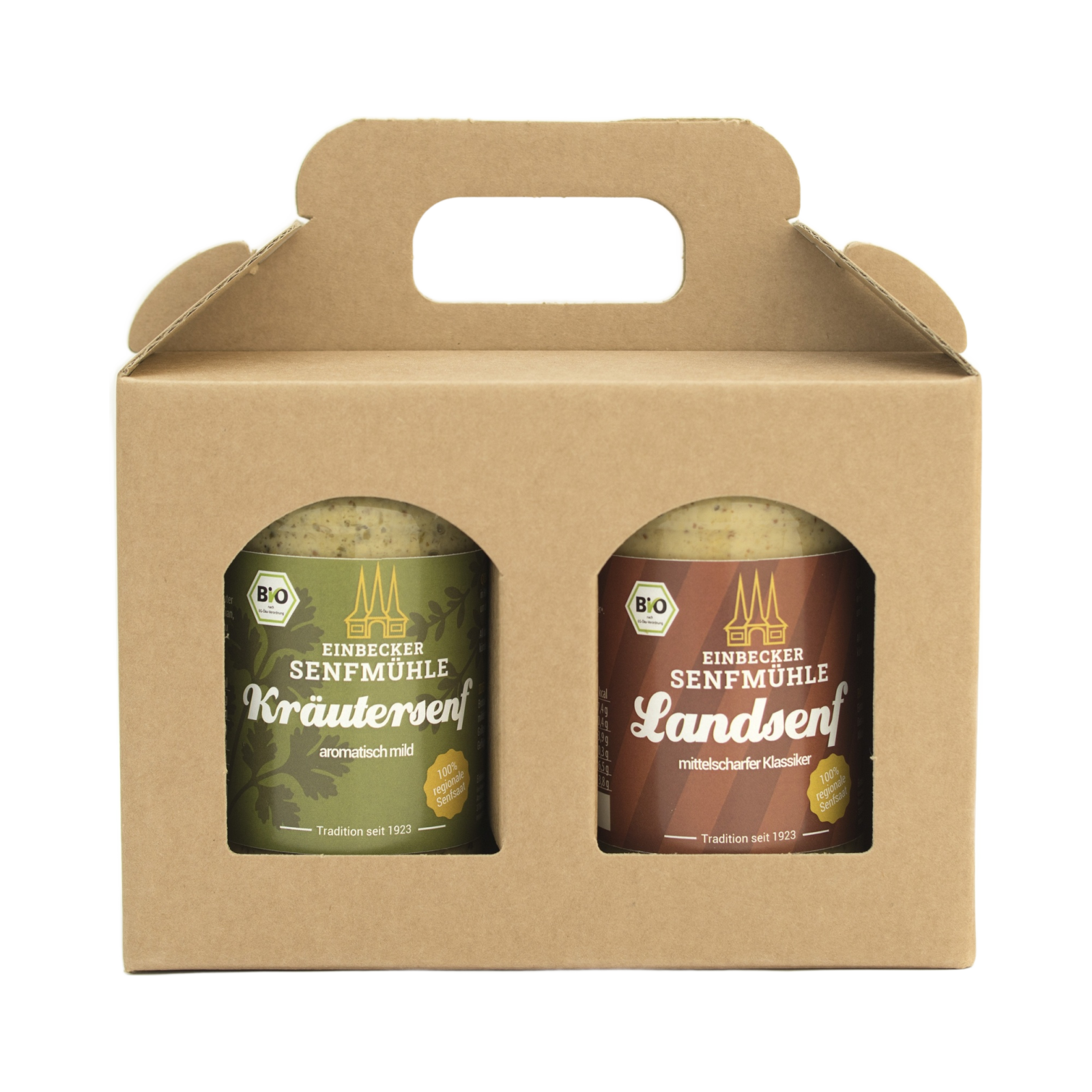 Doppelpack Kräutersenf & Landsenf 200 g