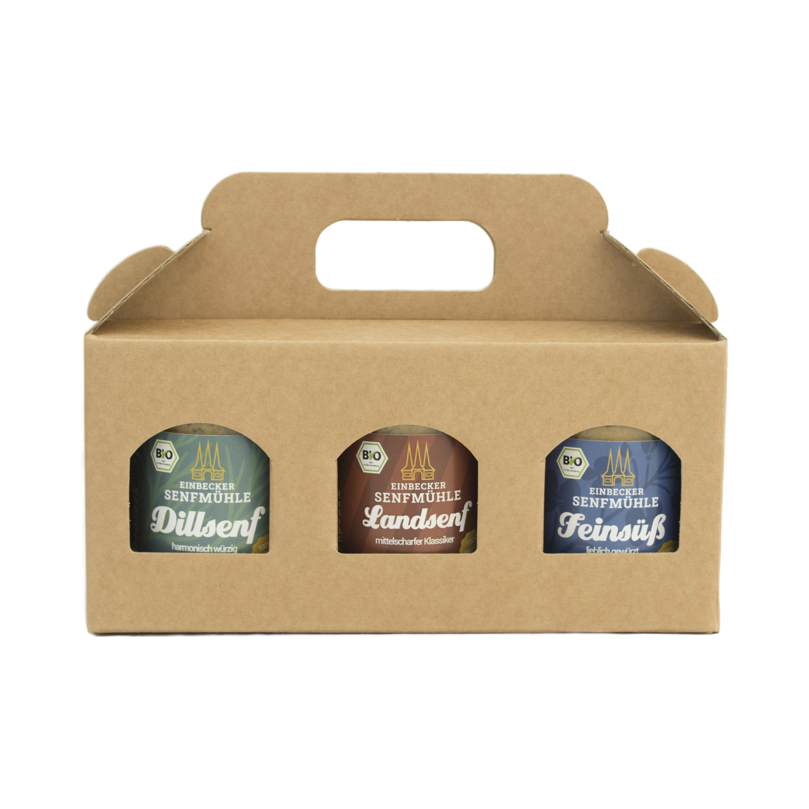 Dreierpack Dillsenf, Landsenf & Feinsüß 100 g